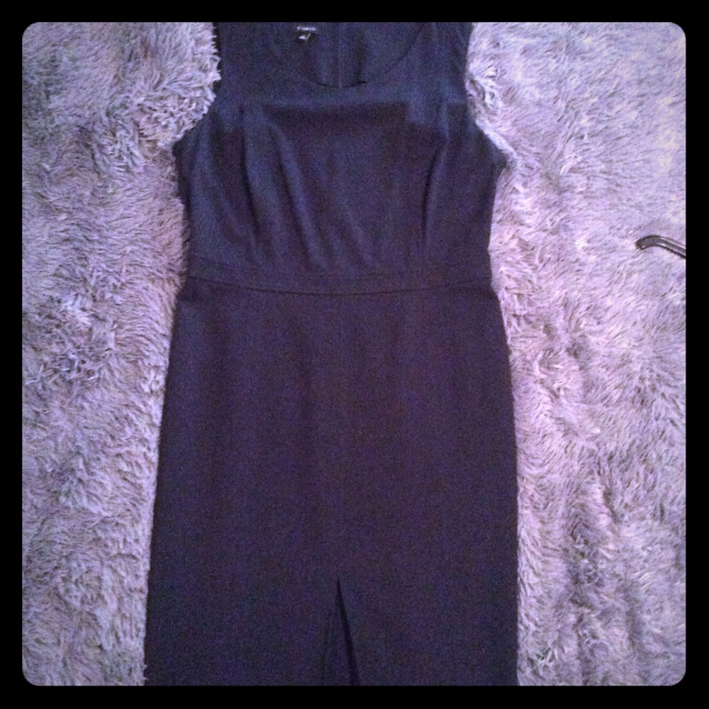 Talbot sz 12 black stretch dress exc condition